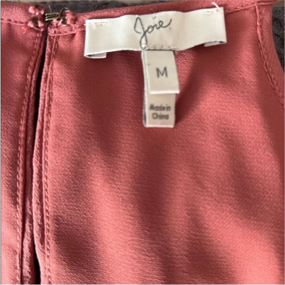 Joie Soseh Smocked Sleeveless Top, Burnt Terracotta… size medium - Picture 4 of 12